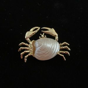 Vintage Crab Brooch